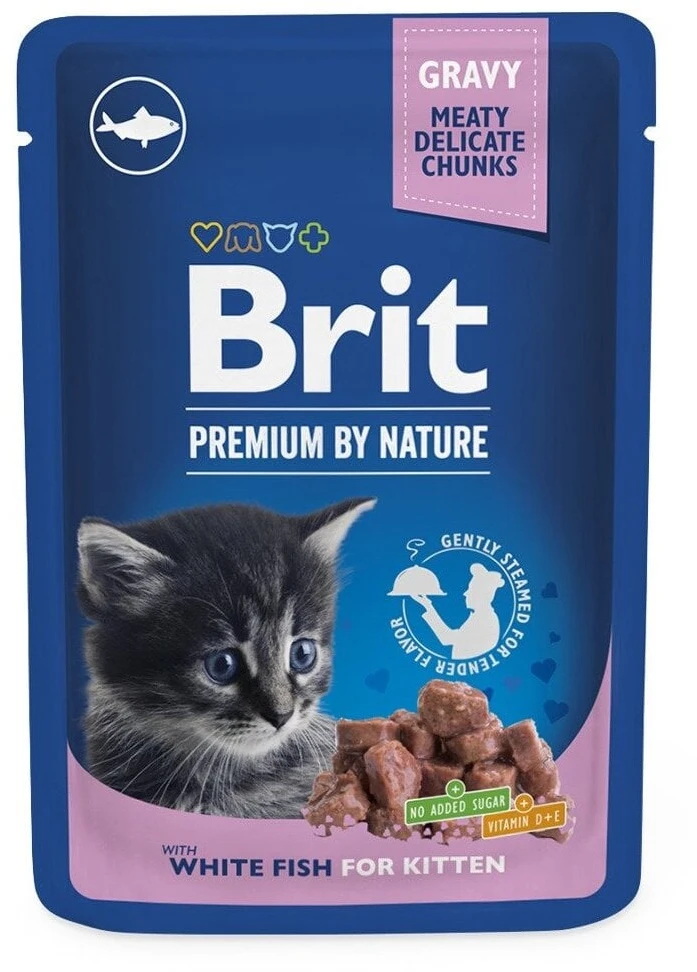 Brit Premium su balta žuvimi Kitten 100 g