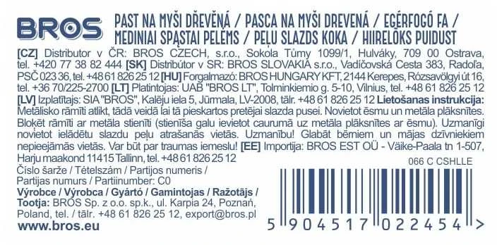 Spąstai pelėms Bros