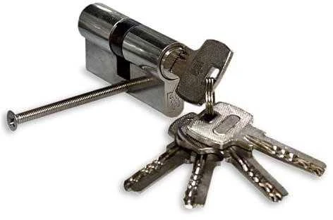 Haushalt Jania CYLINDER LOCK 60MM 30X30 CHROME 5 KEYS