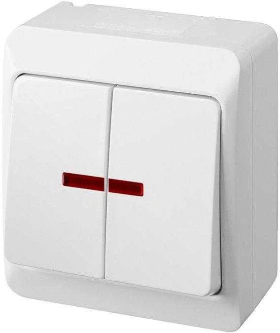 Jungiklis ELEKTRO-PLAST HERMES, 2 klav., IP44
