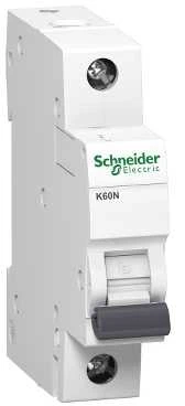 Schneider Electric grandinės pertraukiklis 1P B 40A 6kA AC K60N - A9K01140