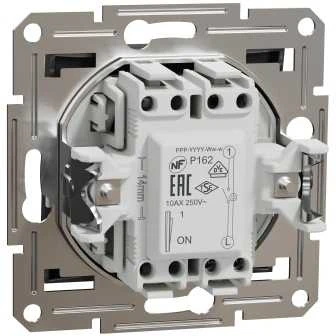 Schneider Electric 1 polių jungiklis Asfora su antracito apšvietimu (EPH1400171)