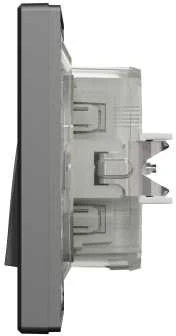 Schneider Electric Asfora IP44 laiptų jungiklis su antracito rėmu (EPH0400471)