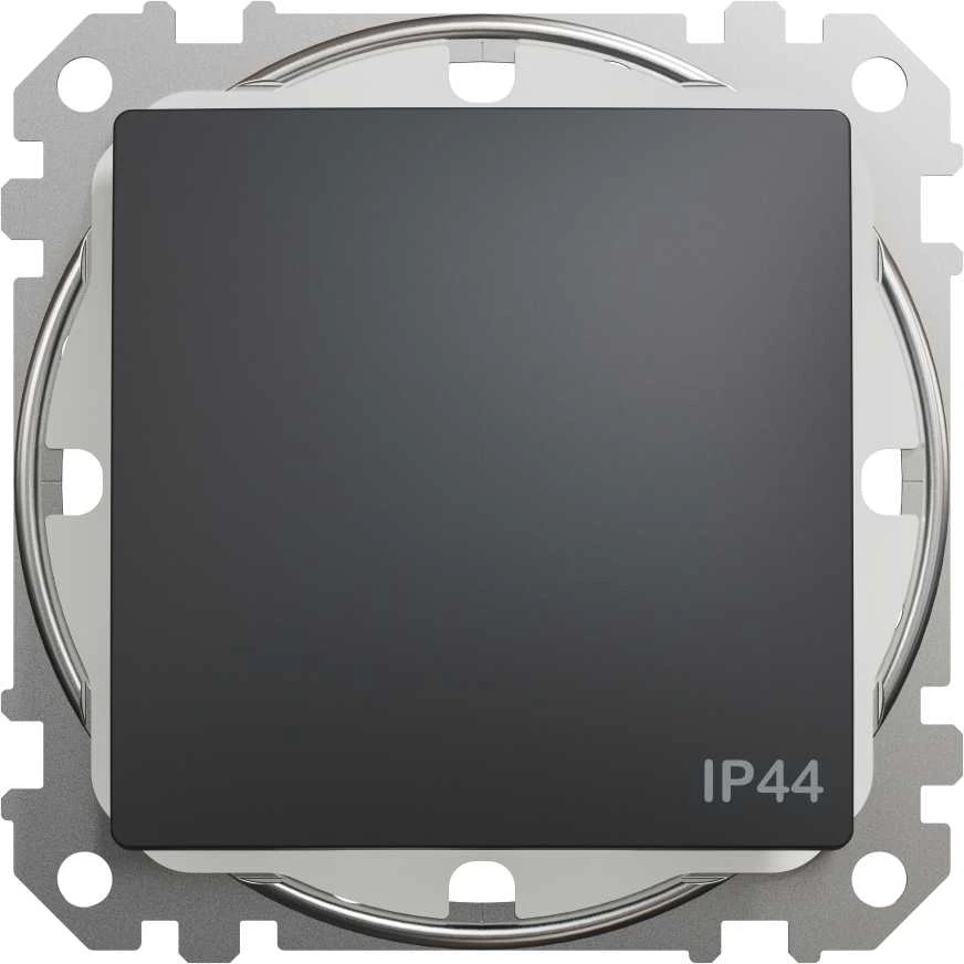 Schneider Electric SCHNEIDERE Vienpolis jungiklis Schneider Sedna Design SDD214101 IP44 juodas antracitas dizainas ir elementai