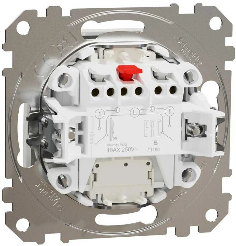 Schneider Electric Sedna Design žvakidės jungiklis su baltu apšvietimu SDD111105L