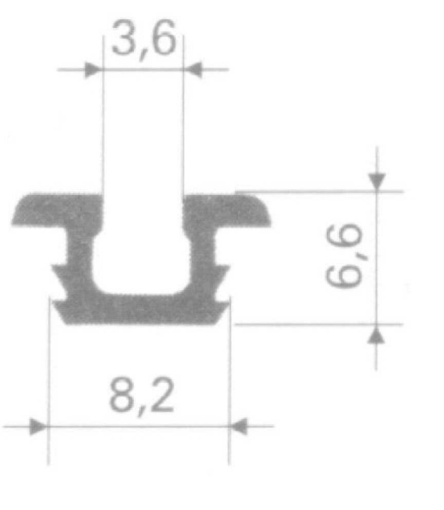 Bėgeliai Rejs, stumdomosioms vidaus durims, 250 cm