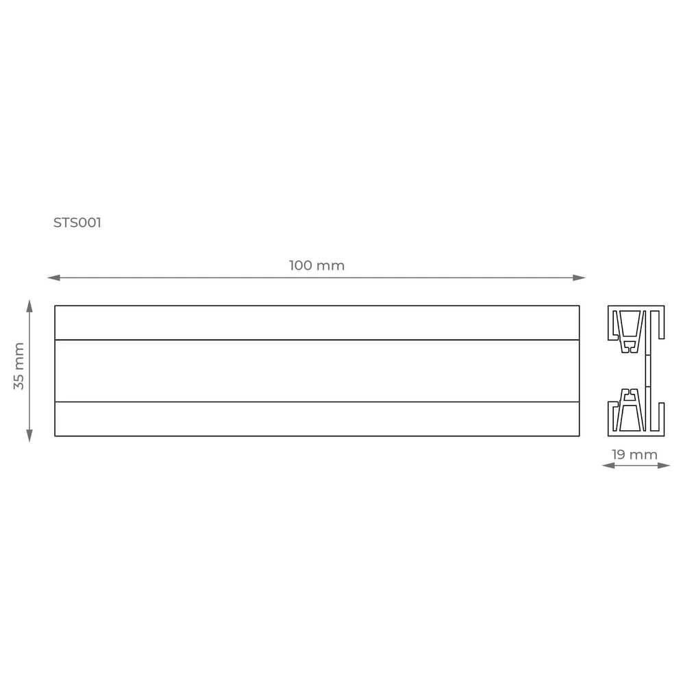 Bėgelis bėginei sistemai DPM X-Line STS001B, -, 0