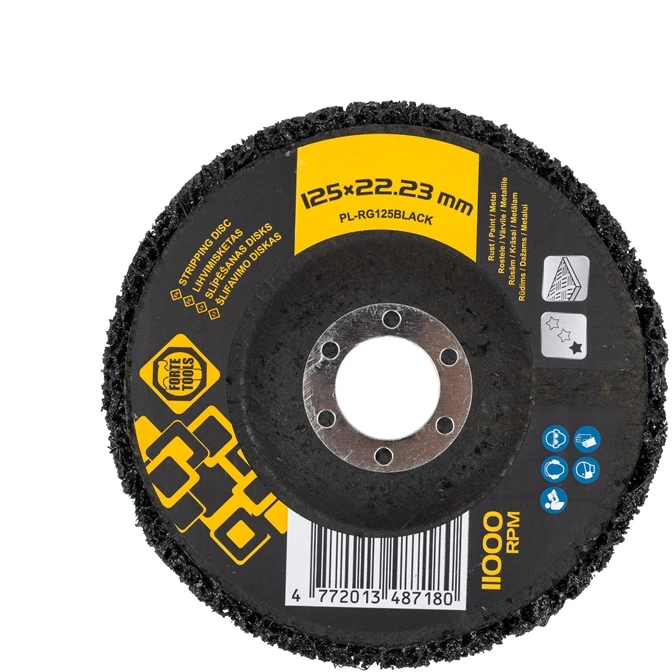 Forte Šlifavimo diskas FORTE TOOLS 125MM juodas