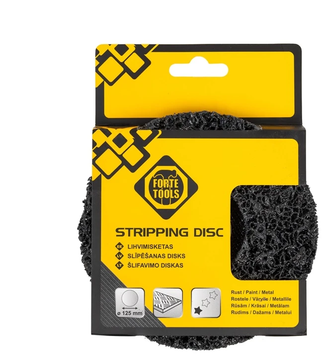 Forte Šlifavimo diskas FORTE TOOLS 125MM juodas