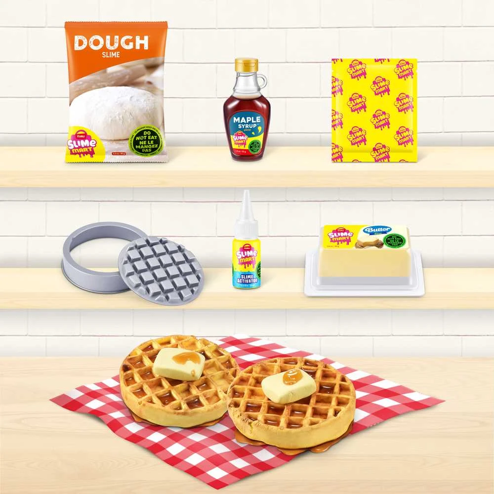 SLIME MART Kūrybinis gleivių rinkinys „Waffles“