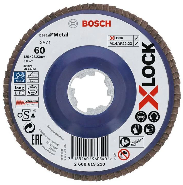 Slīpēšanas disks Bosch, 125 mm x 22.23 mm