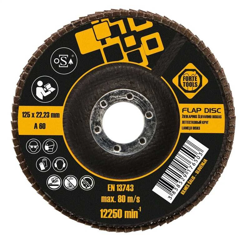 Forte_Tools Žiedlapinis šlifavimo diskas Forte tools, 125x22.23 mm