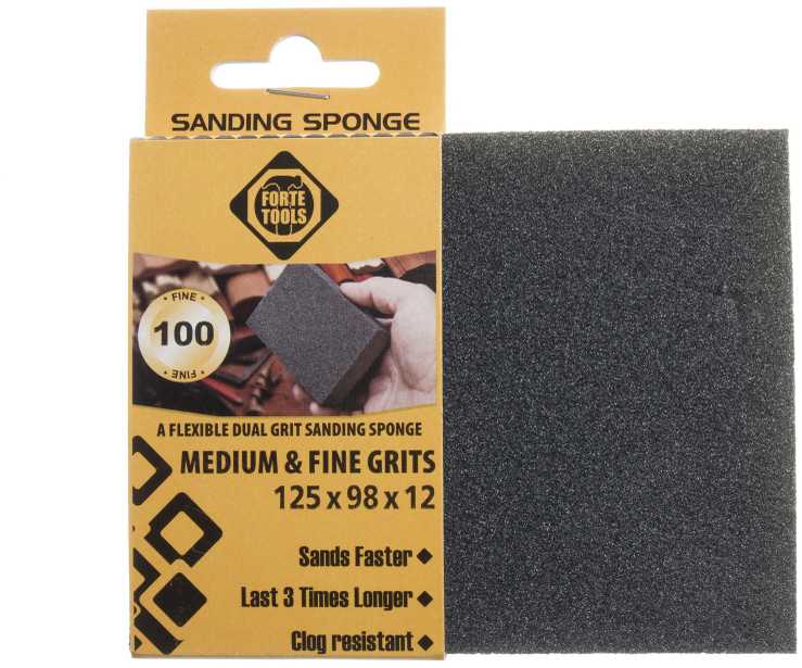 Šlifavimo kaladėlė Forte Tools, 100, 10.5 cm x 9.8 cm