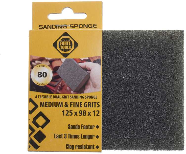 Šlifavimo kaladėlė Forte Tools, 80, 10.5 cm x 9.8 cm