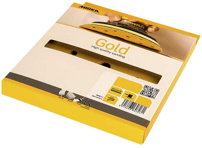 Šlifavimo diskelis Mirka GOLD 150 mm, Grip, 15 sk. P240