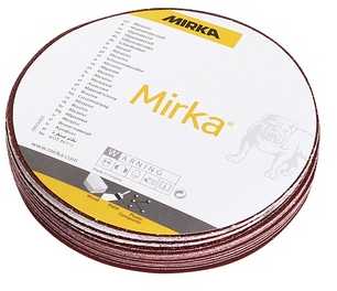 Šlifavimo lapeliai Mirka, 40, DIA 12.5 cm, 20 vnt.