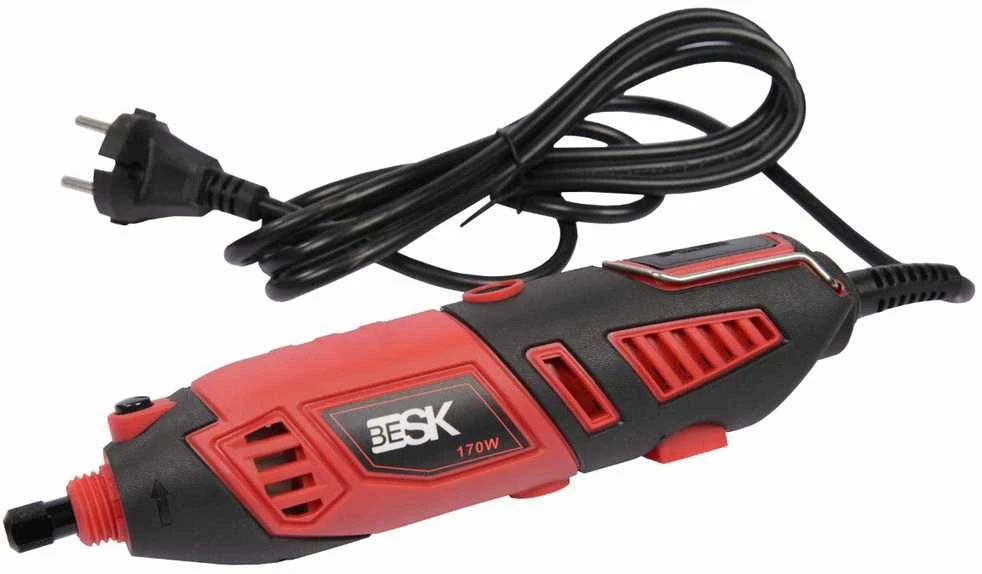 Mini šlifuoklis BMG170 170W su priedais dėžutėje 40vnt. BESK, 10,