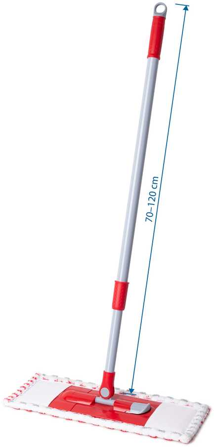 Thema Lux Sourcing Šluosčių tiekimas Plokščia šluostė su teleskopiniu kotu 74–131 CM