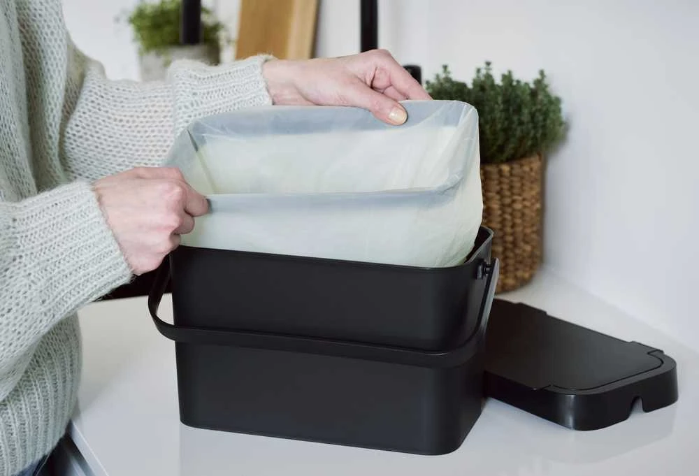 SMARTSTORE Biologinių atliekų konteineris, 5 l, juodas