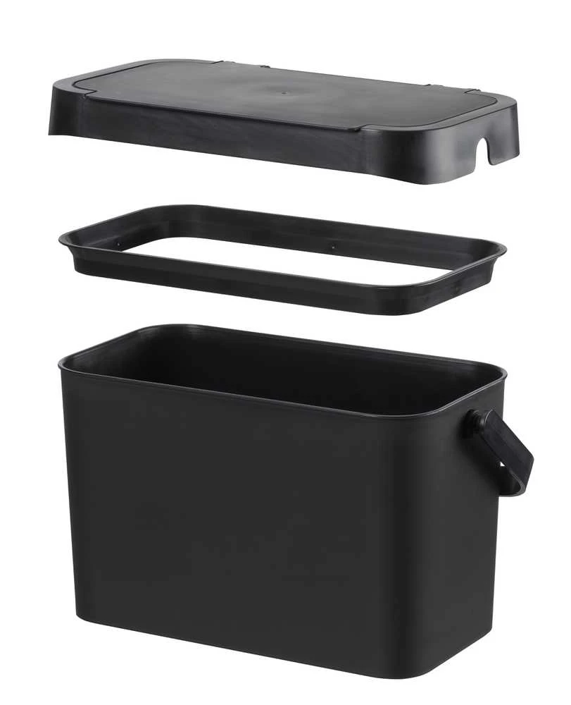 SMARTSTORE Biologinių atliekų konteineris, 5 l, juodas