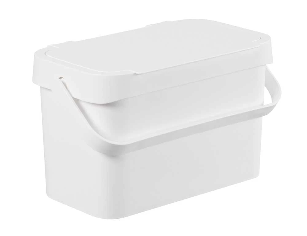 SMARTSTORE Šiukšliadėžė bio atliekų balta 5l