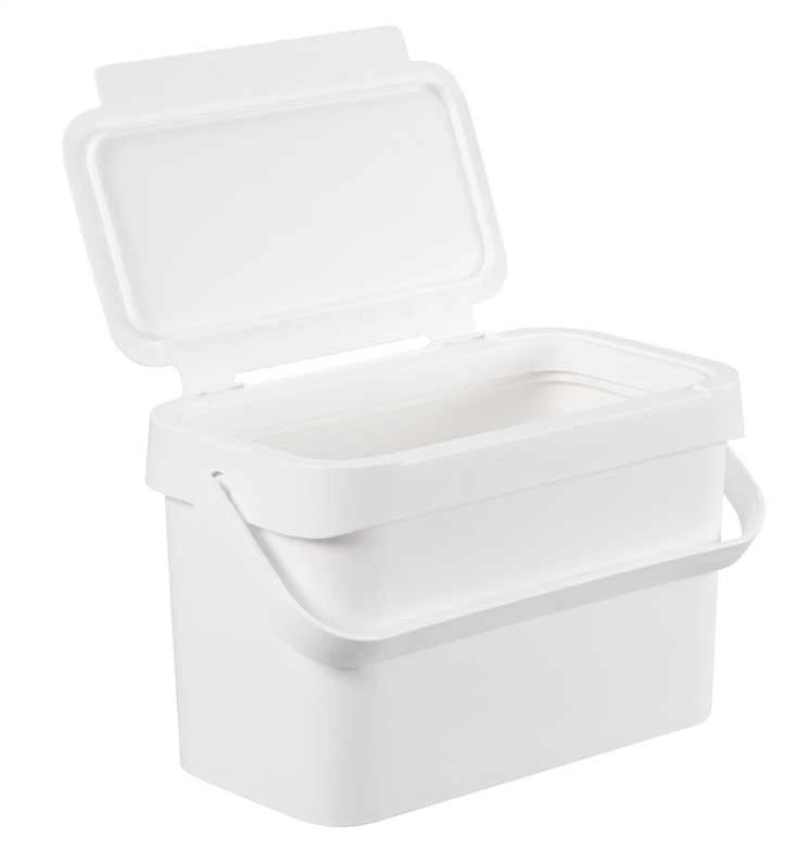 SMARTSTORE Šiukšliadėžė bio atliekų balta 5l