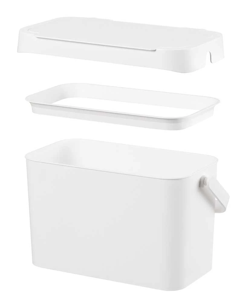 SMARTSTORE Šiukšliadėžė bio atliekų balta 5l