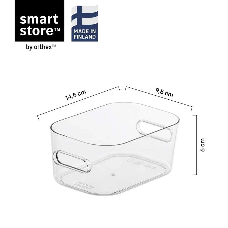 SMARTSTORE Daiktadėžė 10490, skaidri, 14.5 x 9.5 x 6 cm