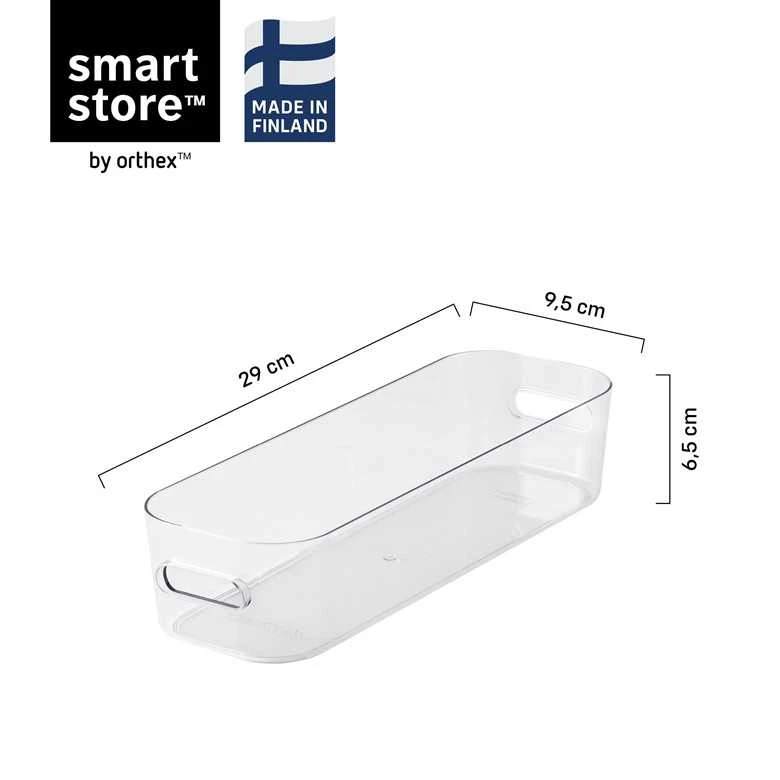 SMARTSTORE Daiktadėžė 11290, skaidri, 29 x 9.5 x 6.5 cm