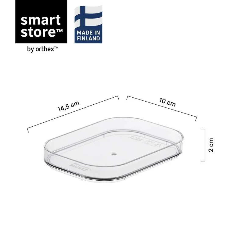 SMARTSTORE Dangtis daiktadėžei 10590, skaidri, 14.5 x 10 x 2 cm