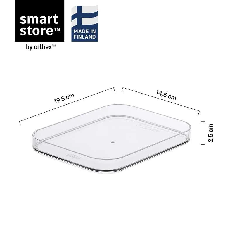 SMARTSTORE Dangtis daiktadėžei 10790, skaidri, 19.5 x 14.5 x 2.5 cm