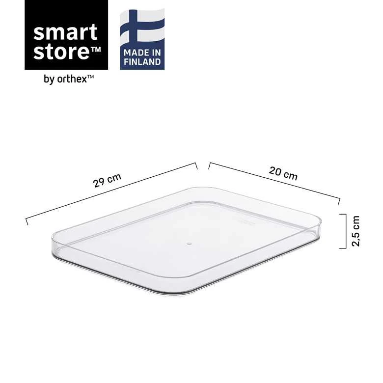 SMARTSTORE Dangtis daiktadėžei 10990, skaidri, 29 x 20 x 2.5 cm