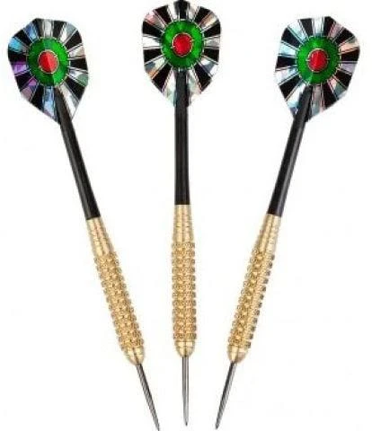 Smiginių priedai, strėlytės Harrows Pro Brass Medium 21g, juoda sp., 3 vnt.