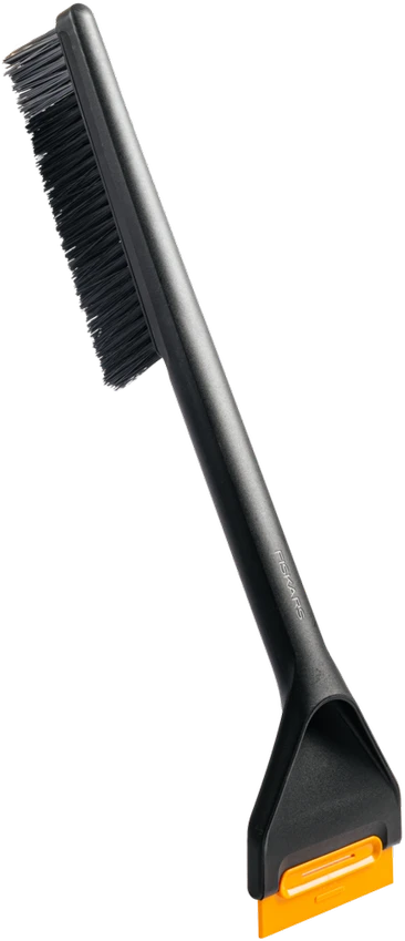 Fiskars Solid 75cm sniego šepetys su ledo gremžtuku, juodas
