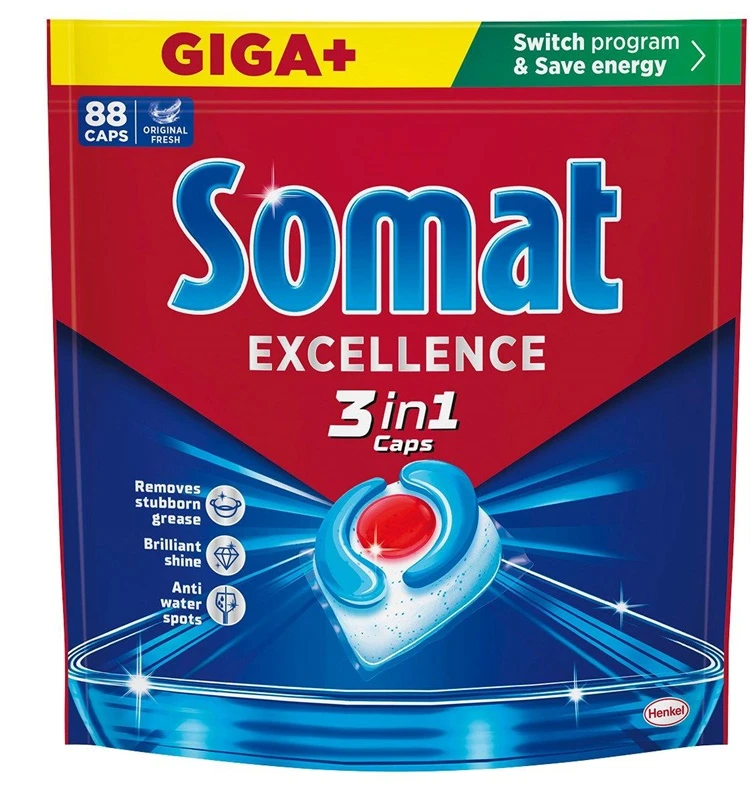 KAPSULĖS INDAPLOVIŲ SOMAT 3IN1 88VNT