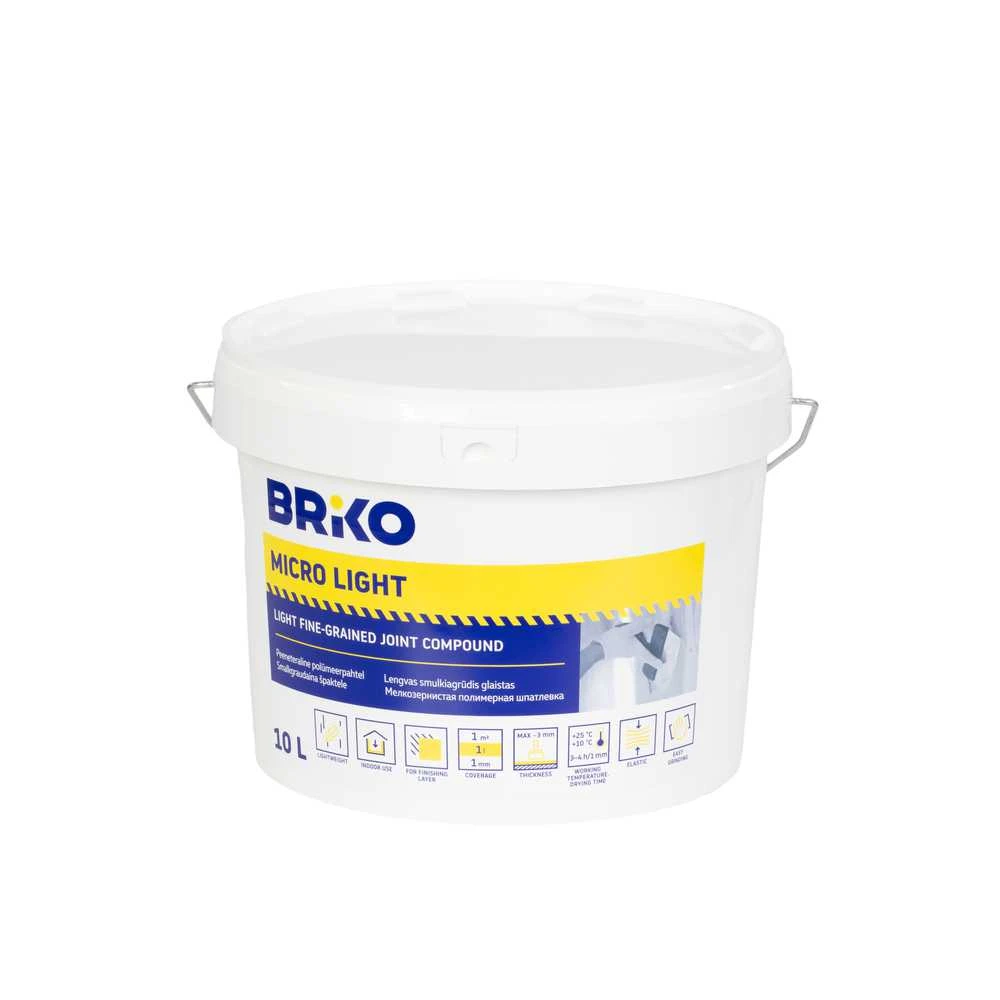 Briko FINE-GRAINED PUTTY BRIKO 10L