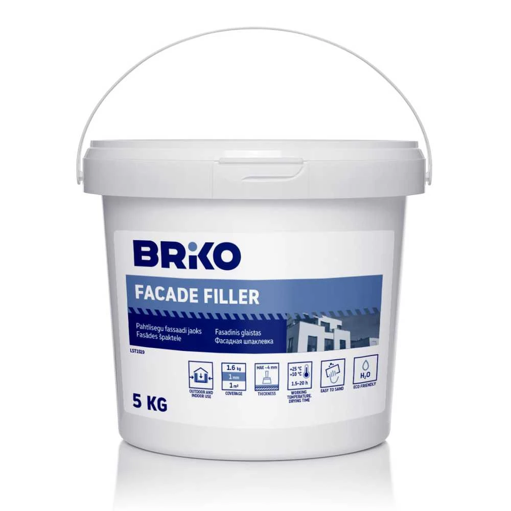 Briko fasadinis glaistas 5 kg kibire