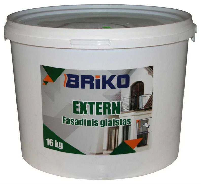Briko Extern fasadinis glaistas 16 kg kibire