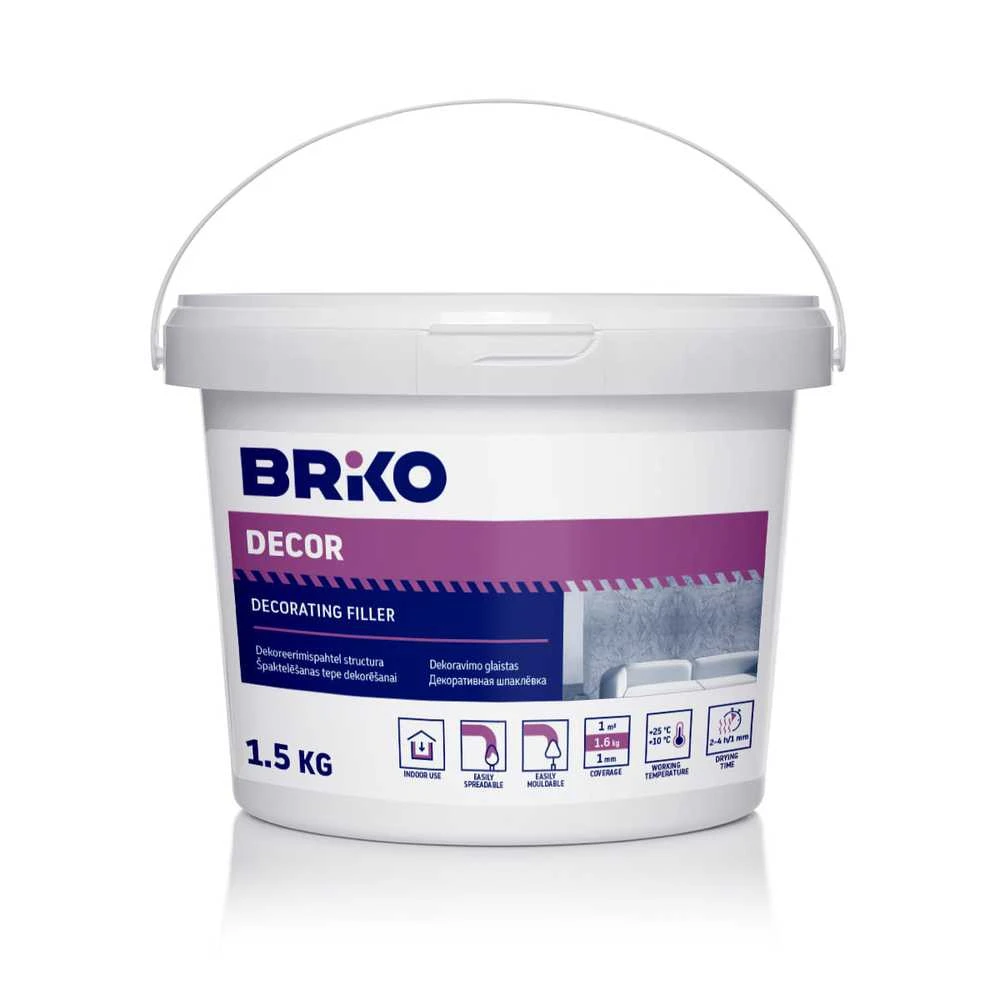 Briko DECORATING PLASTER STRUCTURA (1.5KG)