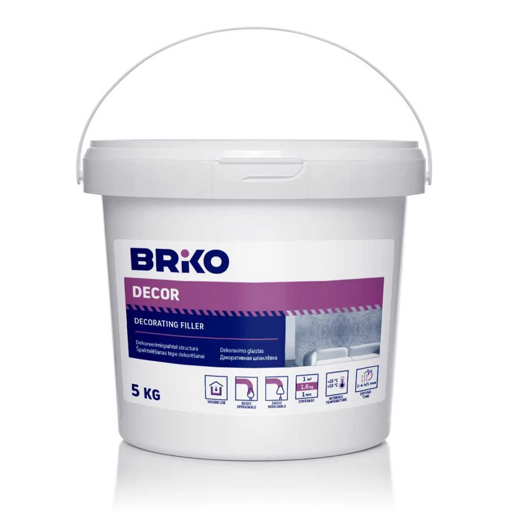 Briko DECORATING PLASTER STRUCTURA (5KG)