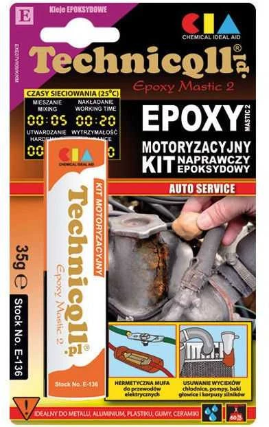 Technicqll Epoksidinis glaistas, automobilinis, 35g, Techniqll, E-136
