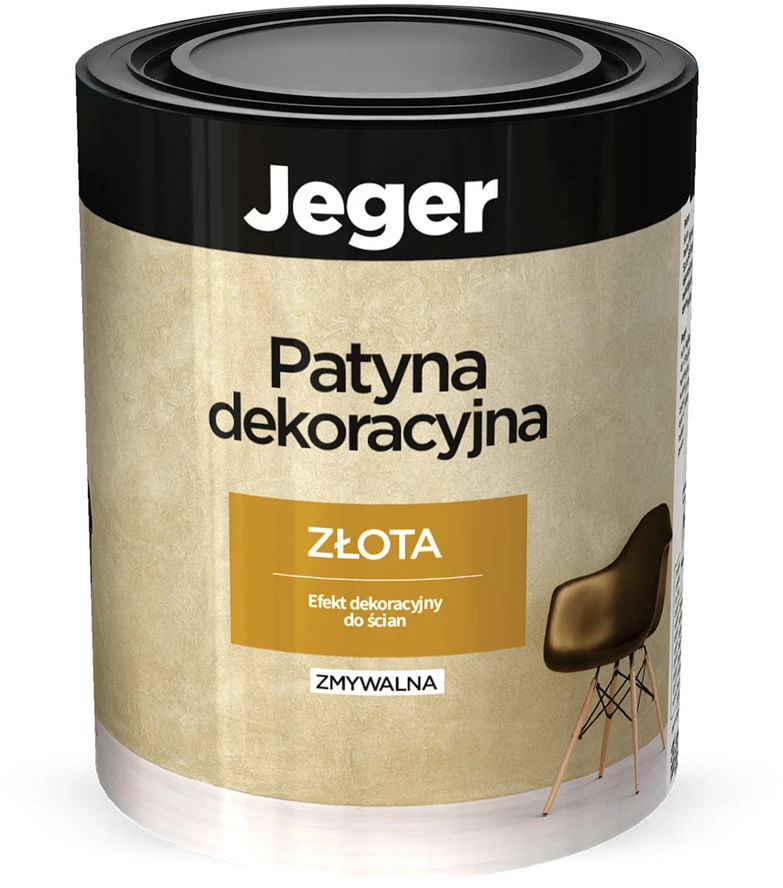 Spec. paskirties dažai, sienoms Jeger Patine Gold, aukso sp., 0.75 l