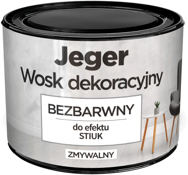 Spec. paskirties dažai, sienoms Jeger Wax Transparent, skaidri sp., 0.3 l