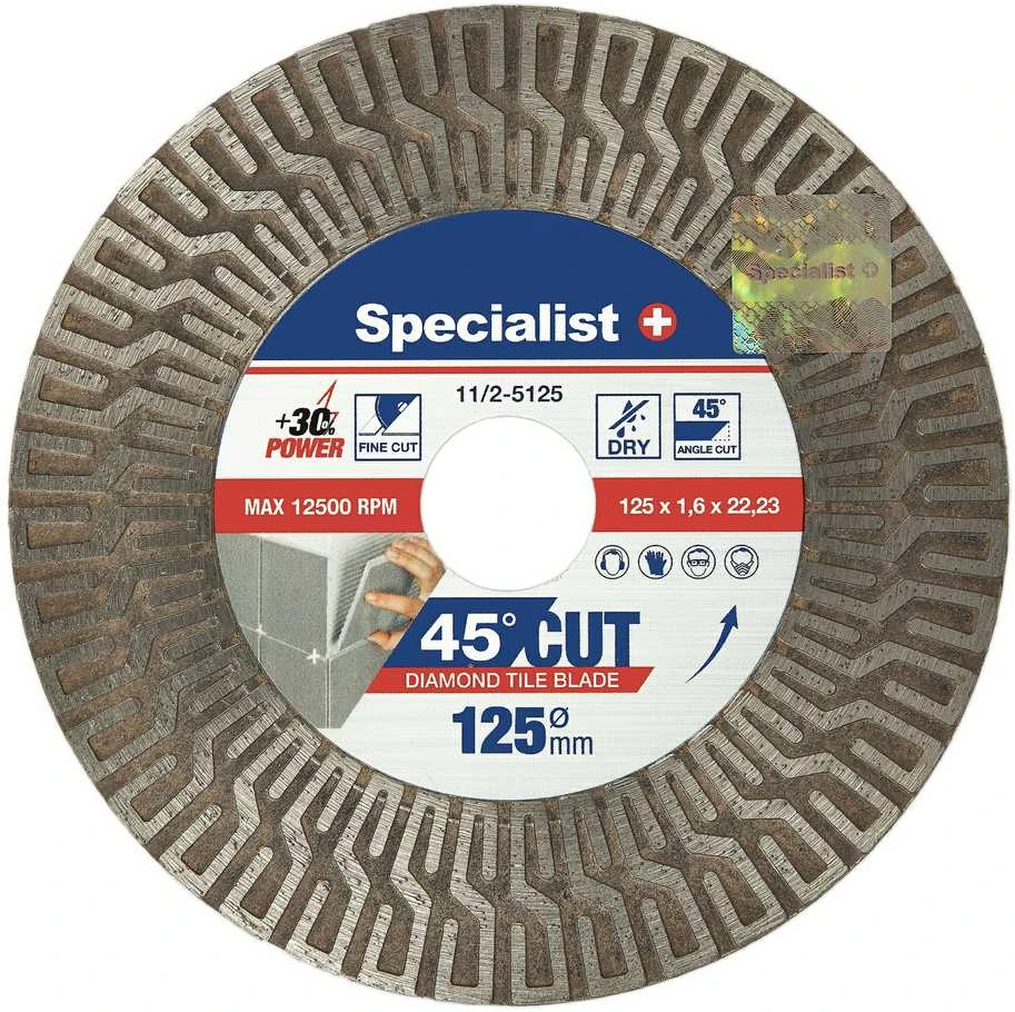 Deimantinis pjovimo diskas Specialist+ 11/2-5125; 125 mm