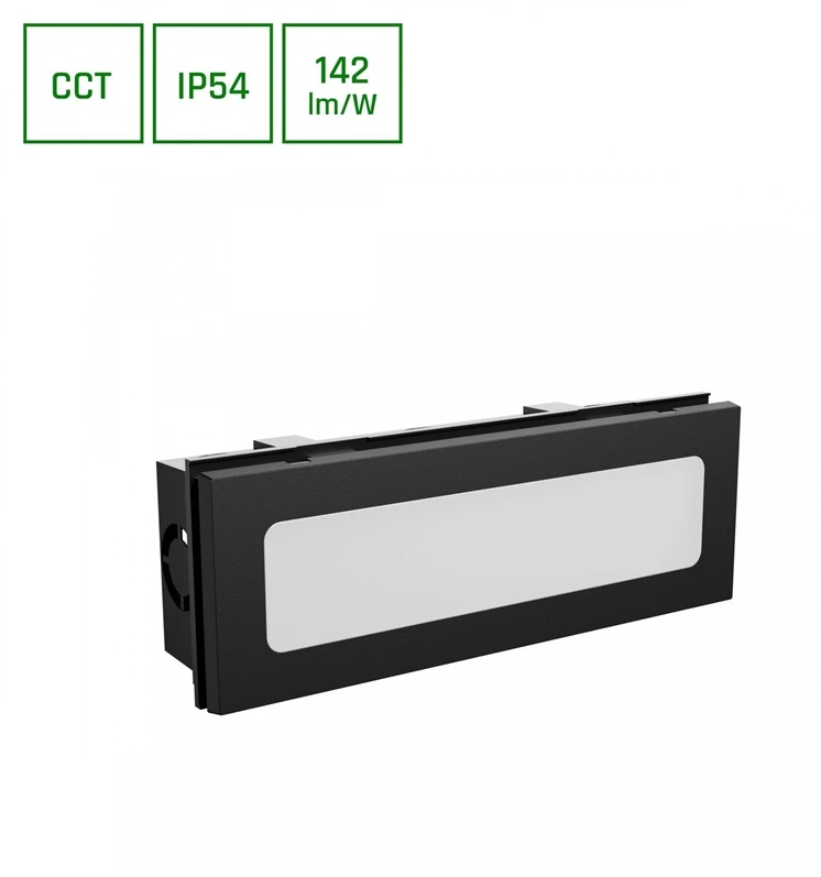 Spectrum Įmontuojamas lauko šviestuvas LED 6W CCT 850lm IP54 juodas