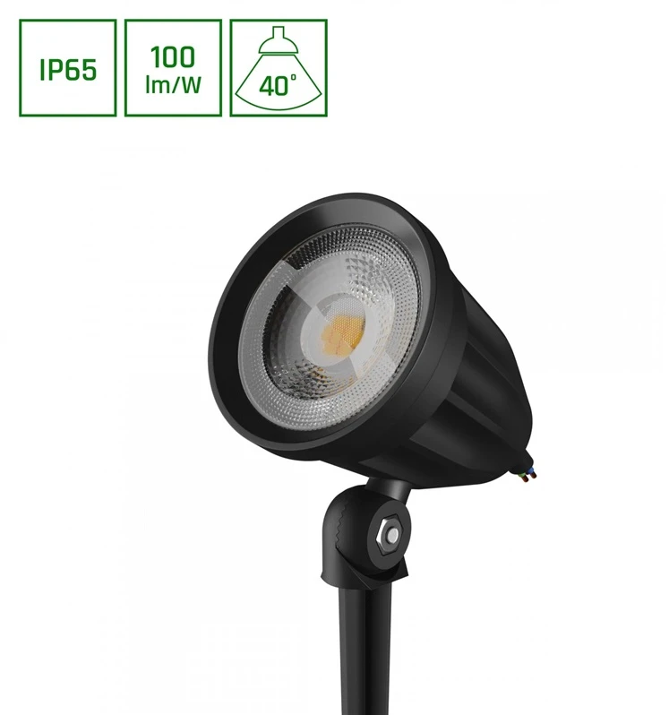 Spectrum Įsmeigiamas lauko šviestuvas 6W. LED. 3K. 600lm. IP65.juodas