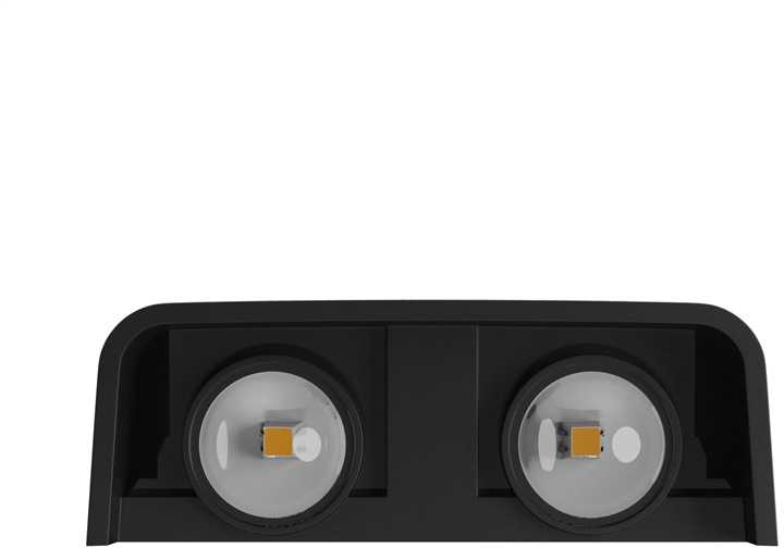 Sieninis šviestuvas Spectrum Sieninis lauko šviestuvas 4W, LED, CCT, 400lm, IP54, juodas
