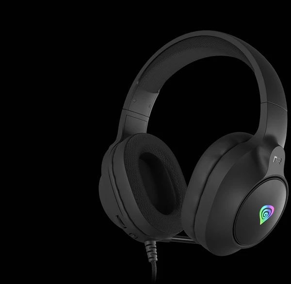 Genesis Ausinės Žaidimams | Neon 213 RGB | su laidu | Over-Ear | Mikrofonas | Juodas