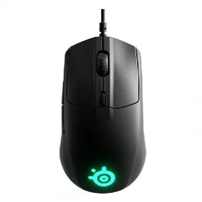 Žaidimų pelė SteelSeries su laidu Rival 3, Juodos spalvos