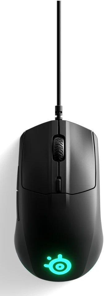 Žaidimų pelė SteelSeries su laidu Rival 3, Juodos spalvos